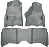 Husky Liner 2009-2023 Ram 1500/2500/3500 Crew Cab Front/2Nd Seat Floor Liners Grey