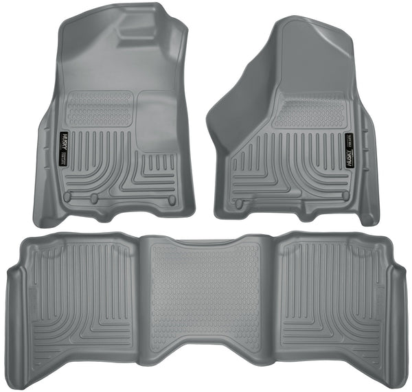 Husky Liners Front Floor Liners — 2009-2018 Dodge Ram 1500, Grey