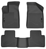 Husky Liner 2015-2016 200 Front & 2Nd Seat Floor Liners Weatherbeater Series Black