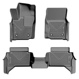Husky Liner 2024+ Tacoma Hybrid Crew Cab Weatherbeater Fr & 2Nd Row Floor Liner Black