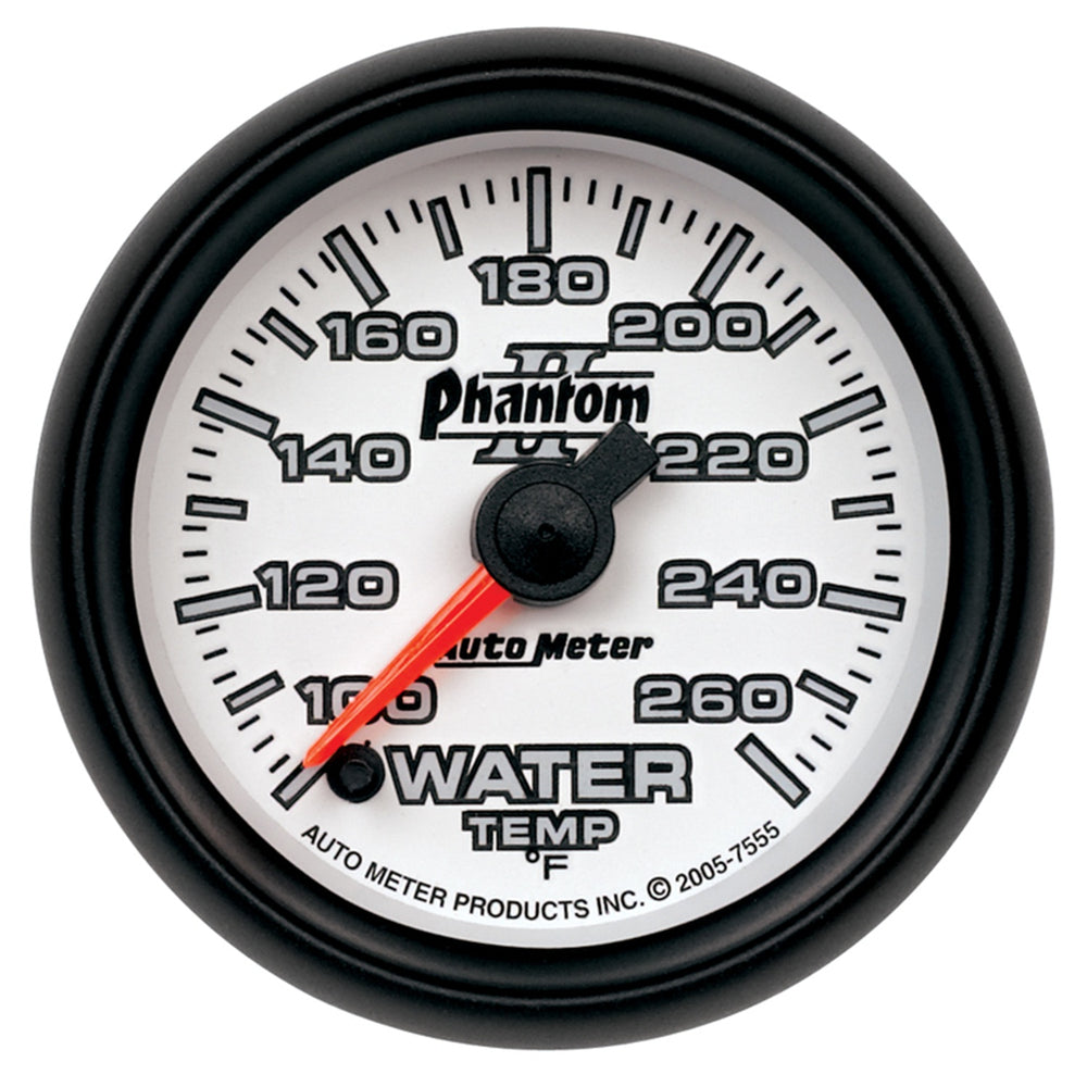 AutoMeter 2-1/16" Water Temperature, 100-260 F, Phantom II