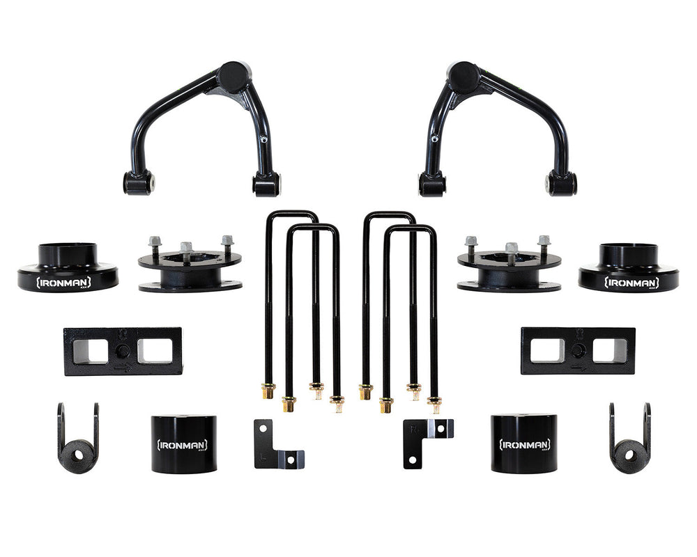 Ironman 4x4 4" Lift & Level Kit - Front=4" Lift - Rear=3" Lift (76-087-001)