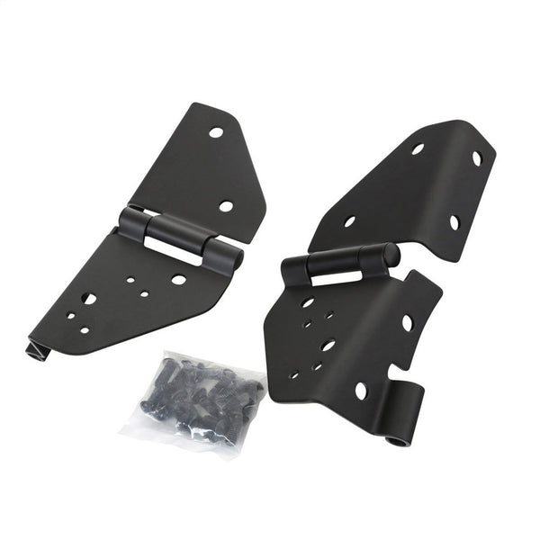Smittybilt Windshield Hinge Kit - Black (55-95 CJ/YJ)