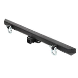 Smittybilt 1976-2006 Wrangler Cj/Yj/Tj/Lj Src Classic Rock Crawler Rear Bumper with 2In Receiver & Drings; Black Text