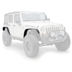 Smittybilt XRC Flat Fender Flare Kit - Set of 4 - Textured Black (07-18 JK/JKU)