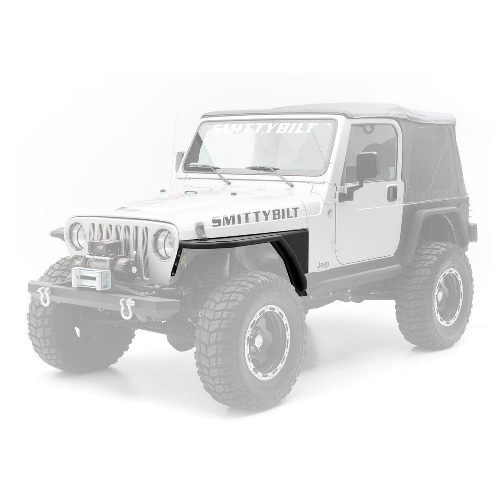Smittybilt XRC Front Tube Fenders w/ 3" Flare - Textured Black (97-06 TJ)