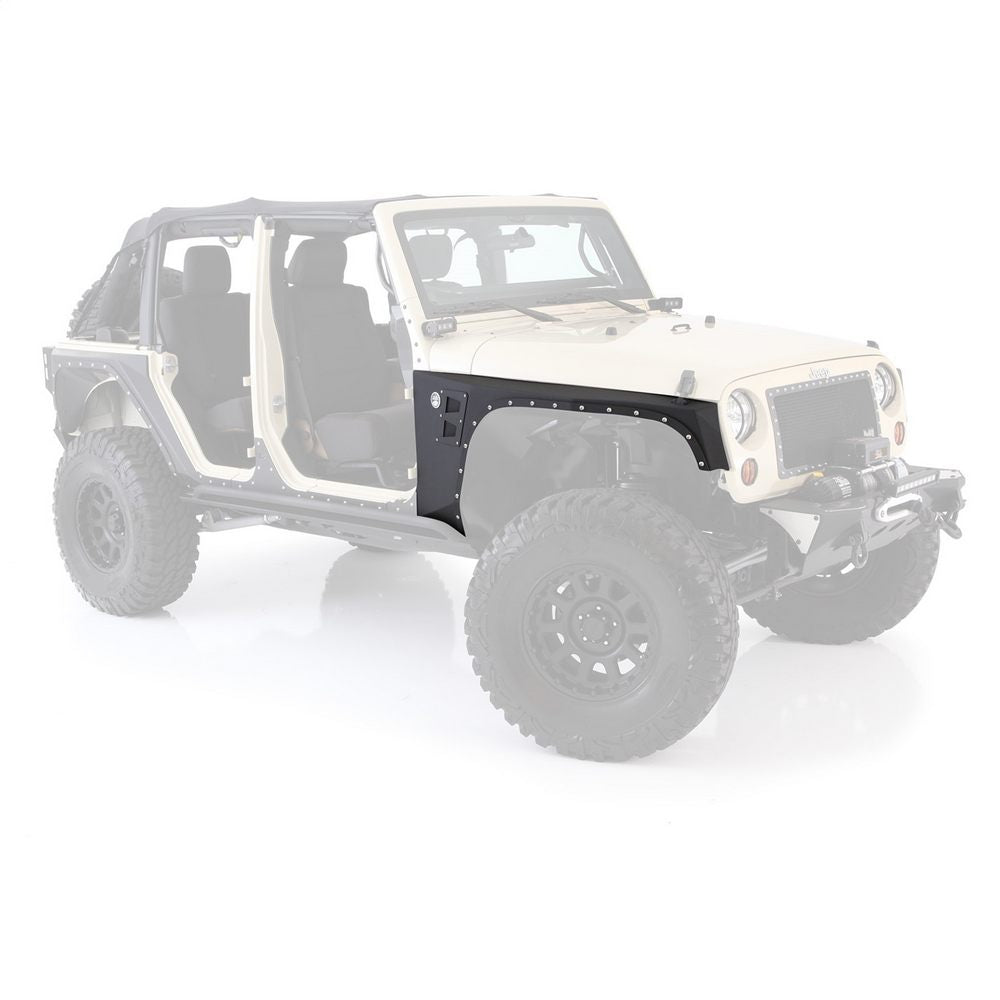 Smittybilt 2007-2018 Wrangler Xrc Front Fenders Armor/Sold As Pair/Black Textured