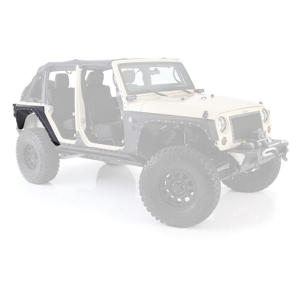 Smittybilt XRC Rear Armor Corner Guards - Textured Black (07-18 JKU)