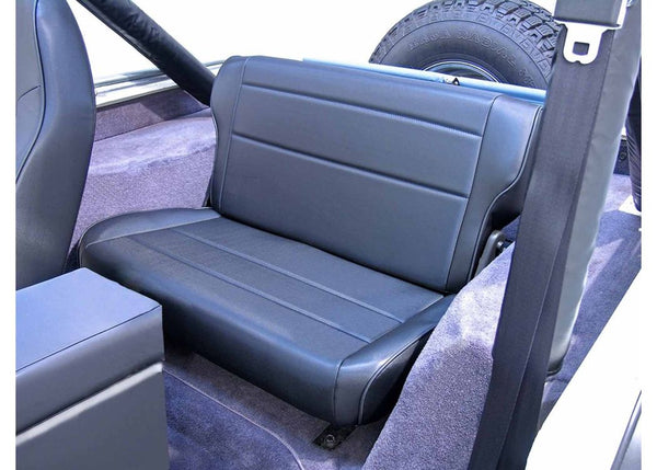 Rugged Ridge Fold & Tumble Rear Seatblack 8695 Jeep CJ & Wrangler