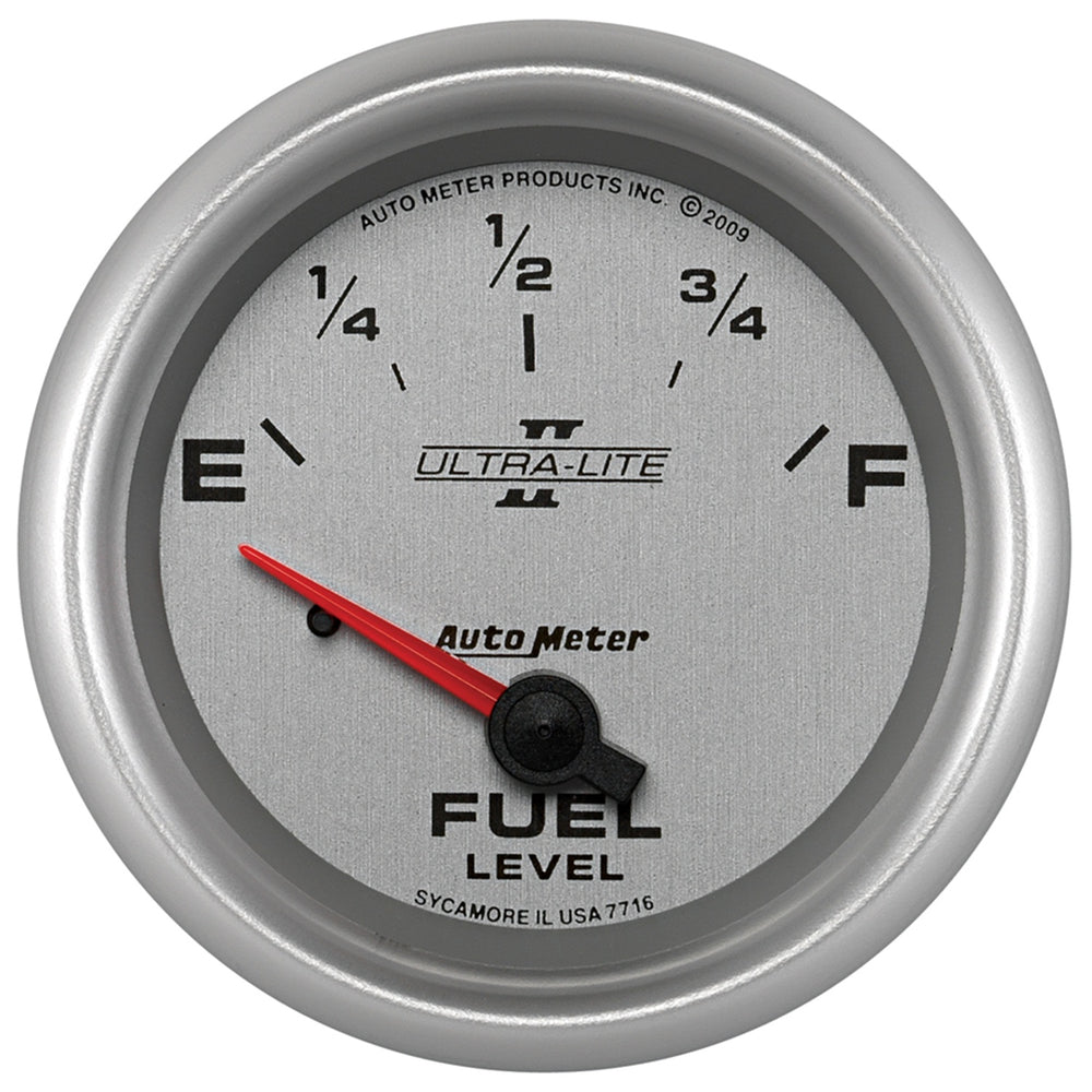AutoMeter 2-5/8" Fuel Level, 240-33 Ohm, Sse, Ultra-Lite II