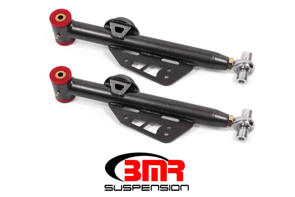 BMR 79-98 Fox Mustang Single Adj. Lower Control Arms / Rod End (Polyurethane) - Black Hammertone
