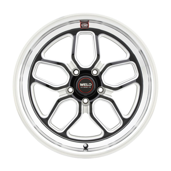 Weld Roue S107 18X8 Laguna 5X120.65 ET29 BS5.6 diamètre 70.3 - noir brillant usiné