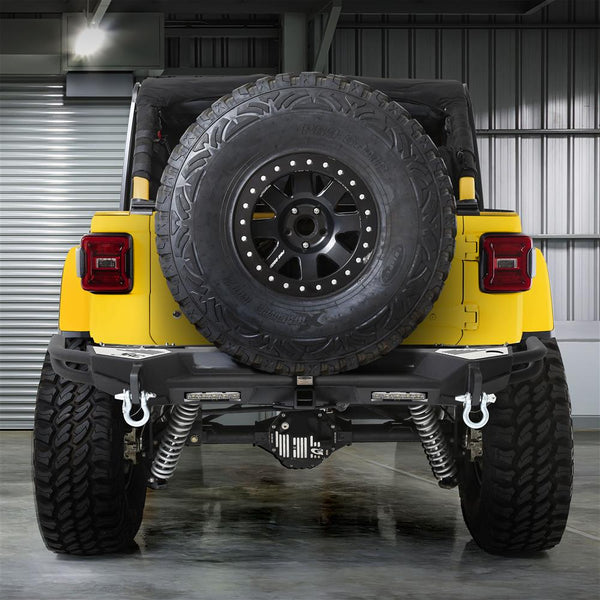 Smittybilt Rear Bumper — 2018+ Jeep Wrangler (SMB77714)