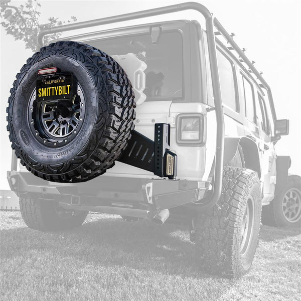 Smittybilt XRC Gen 3 Bolt-On Tire Carrier - Textured Black (18+ JL/JLU)