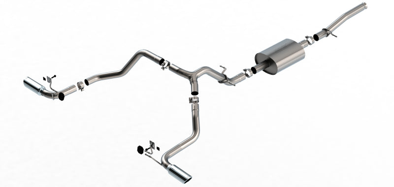 Borla Échappement Cat-back S-Type 19-20 Chevrolet Silverado 5.3L V8 2/4WD cabine simple