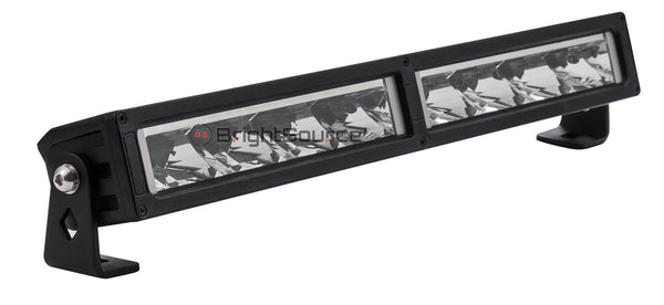 Brightsource Single Row HEATED LENS E Code Driving Lamp, 120w, 6000K incl. harness/switch, IP68&IP 69K
