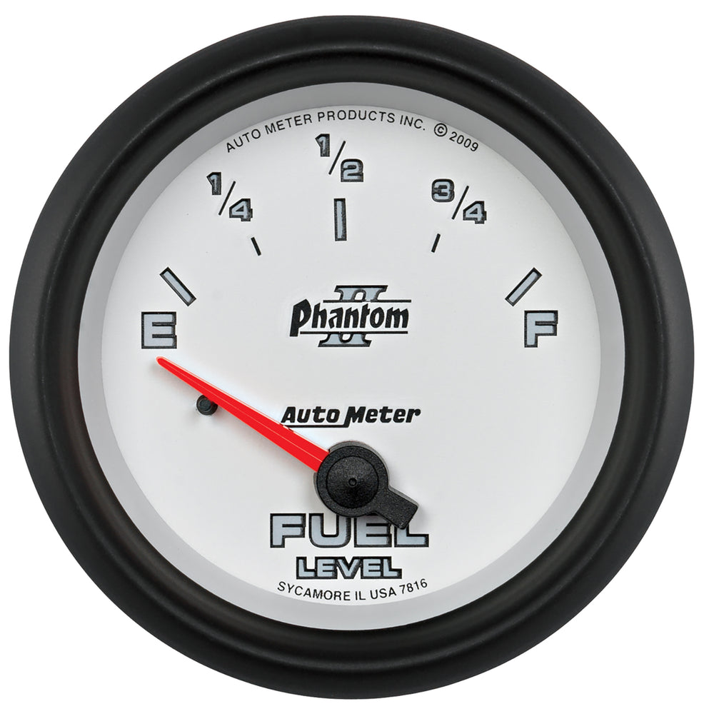 AutoMeter 2-5/8" Fuel Level, 240-33 Ohm, Sse, Phantom II