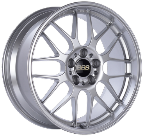 BBS RG-R 18x8.5 5x114.3 ET36 PFS Diamond Silver Wheel -82mm PFS/Clip Req