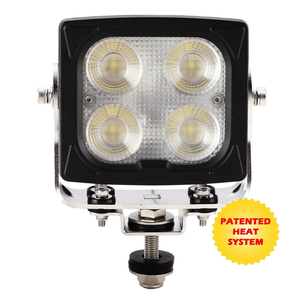Brightsource Light Kit Work Light 5in Heated Square Waterproof Work Lamp 5400 Lm Spot no harness 40W