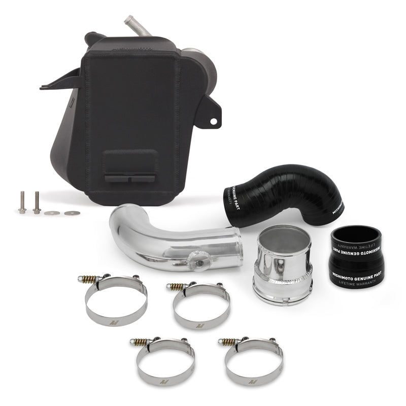 Mishimoto Refroidisseur intermédiaire air-eau 2017+ Ford 6.7L Powerstroke - noir micro-ridé