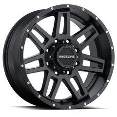 Raceline Roue 931B Injector 20x9 po / 8x180 / déport 12mm / alésage 124.2mm - noir satiné