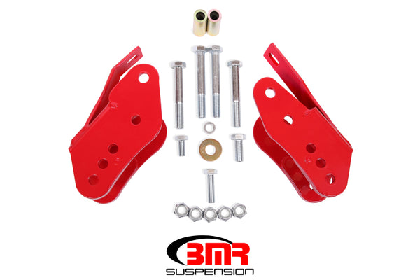 BMR 05-14 S197 Mustang Bolt-On Control Arm Relocation Brackets - Red