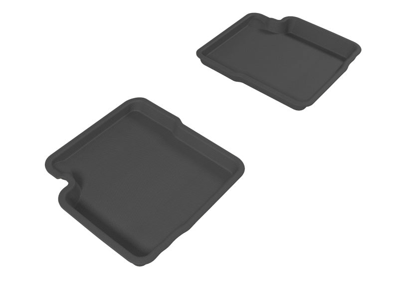 3D MAXpider Tapis de sol de 2e rangée Kagu 2012-2019 Fiat 500 - noir