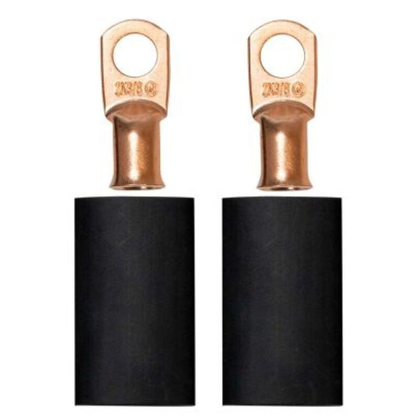 Moroso Ensemble de cosses de câble de batterie à sertir/souder pour fil calibre 2, goujon de 3/8 po de diam. (paquet de 2)