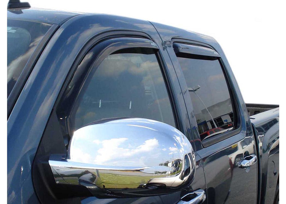 AVS Auto Ventshade 0713 AVALANCHE/0714 Yukon XL/0714 SILVERADO/SIERRA 1500/2500/3500 4PC Inchannel Ventvisorsmoke (194515)