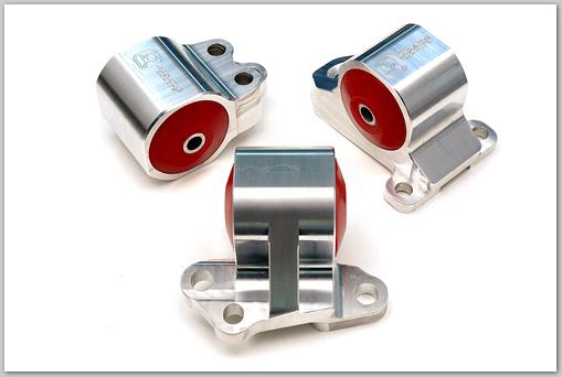 Innovative Supports en aluminium avec coussinets 75A 92-95 Civic série B/D (3 boulons) - argent