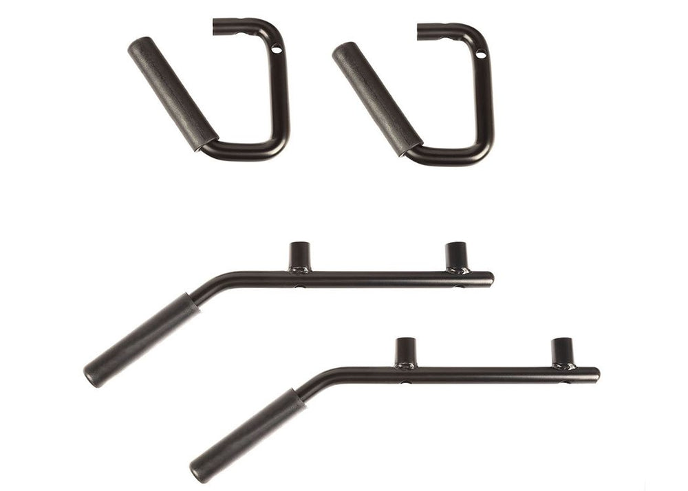 Rugged Ridge Steel Grab Handles F/R Kit Blk - 0718 JK/Jku