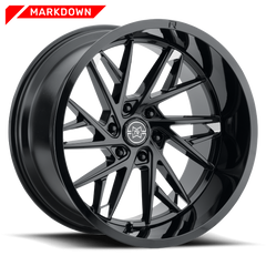 Method Race Wheels Mr801 Raised 20X10 18Mm Os 8X6.5 121.3Mm Cb Gloss Black Milled (MR80121080518N)