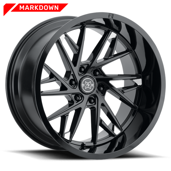 Method Race Wheels Mr801 Raised 20X10 18Mm Os 8X6.5 121.3Mm Cb Gloss Black Milled (MR80121080518N)