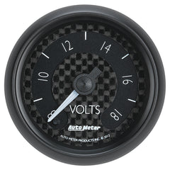AutoMeter 2-1/16" Voltmeter, 8-18V, GT — White (8091)