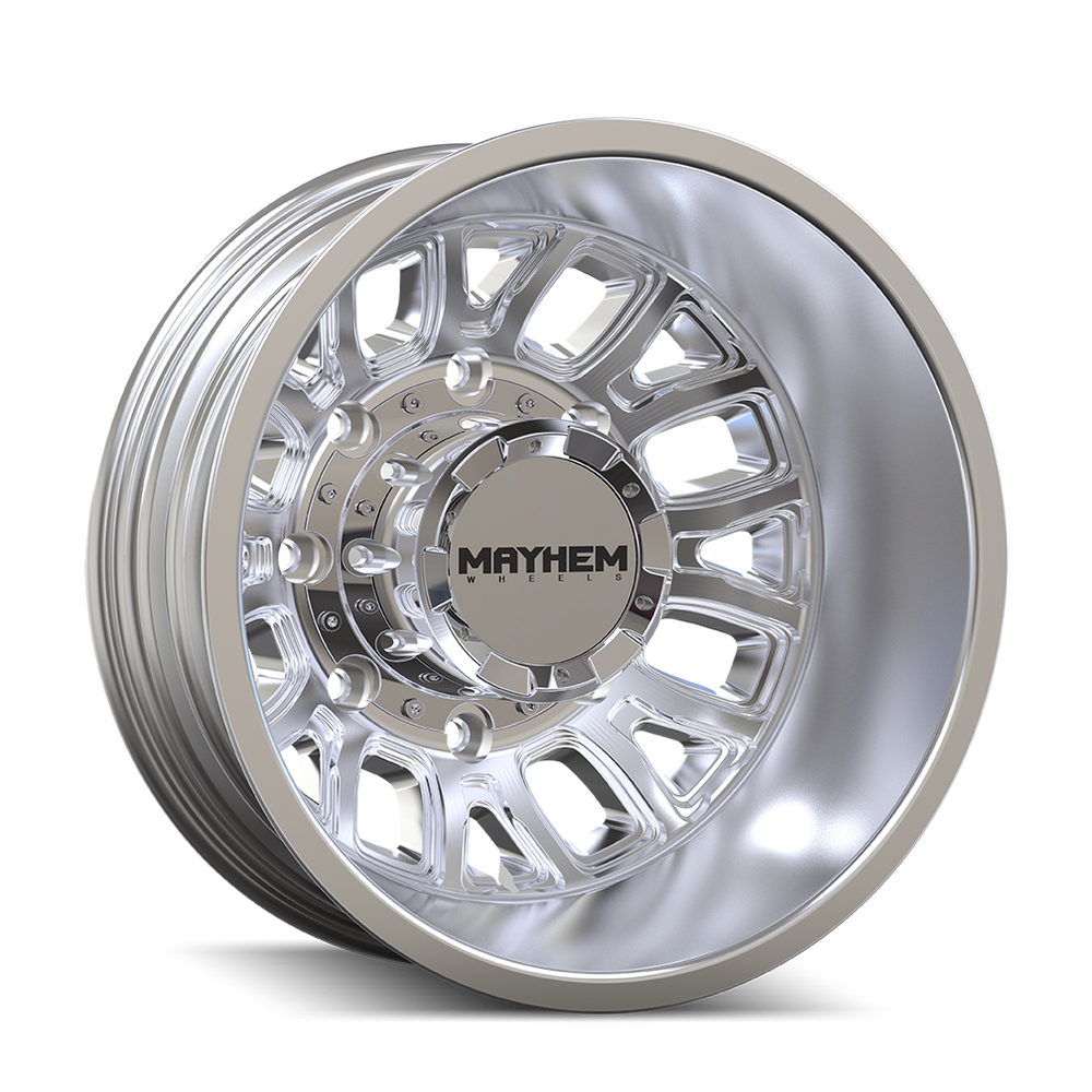Mayhem Cogent Dually (8107D) Polished 17X6.5 8-210 -142MM 154.2MM 8107D-7679RP