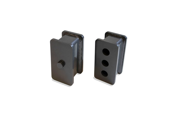 MaxTrac 1.5" Lift Blocks — Grey Powdercoat