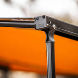 ARB Usa/Old Man Emu Arb Aluminum Awning; Black Frame; 8.2Ft X 8.2Ft; Installed With Led Light Strip