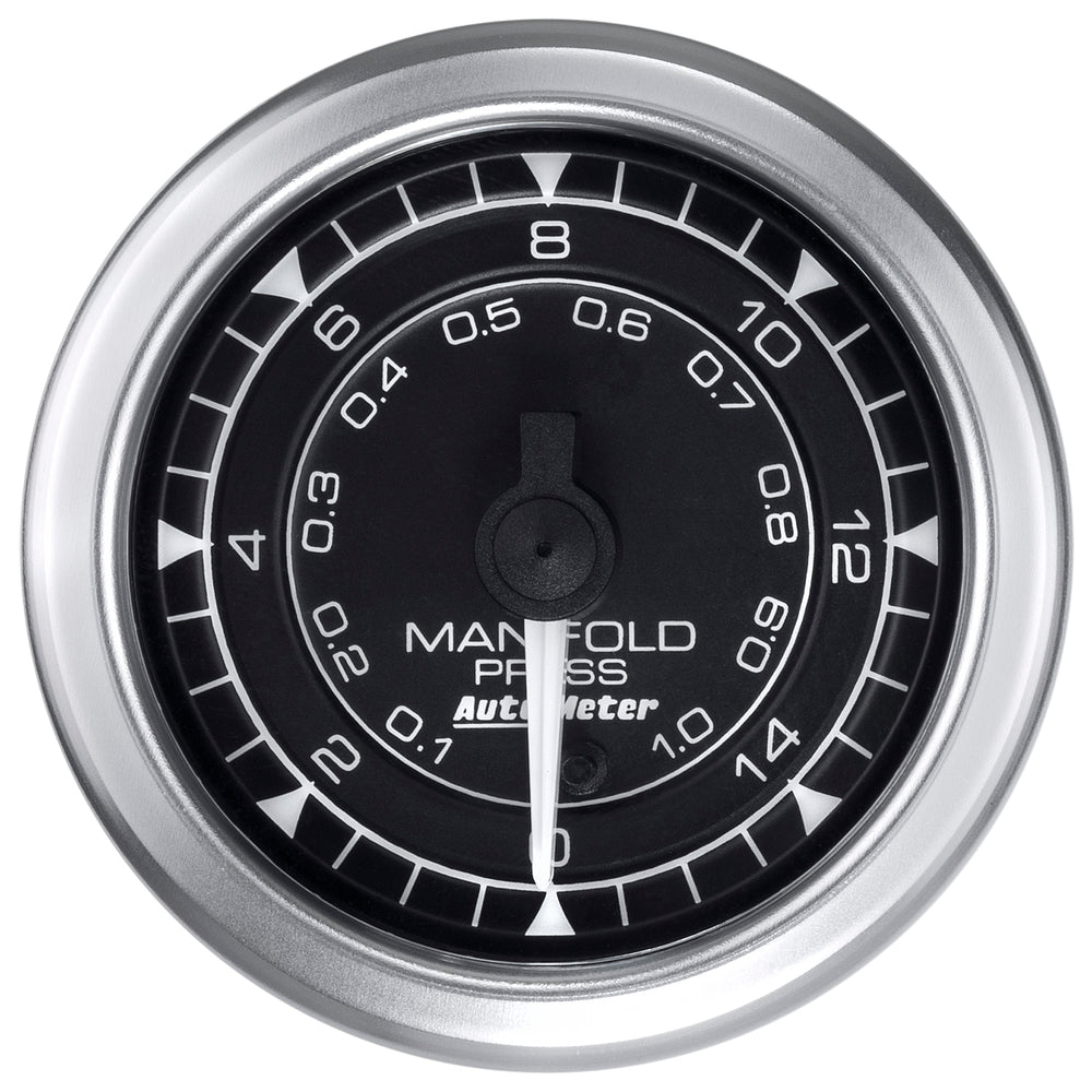 AutoMeter 2-1/16" Manifold Pressure 15PSI Digital Stepper Motor Chrono — White
