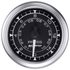 AutoMeter 2-1/16" Pressure 15PSI Digital Stepper Motor Chrono — White