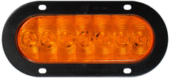Peterson Manufacturing LED Turn Signal Front & Rear Oval Flange Mount 7.88" X 3.63" Amber