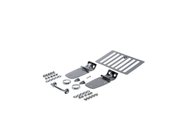 Rugged Ridge Ensemble complet pour capot en acier inoxydable 1998-2006 Jeep Wrangler/Unlimited (loquets de capot non inclus)