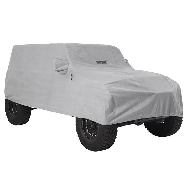 Smittybilt 2018+ Wrangler JL 4Dr Full Climate Cover - Gray with Lock & Cable