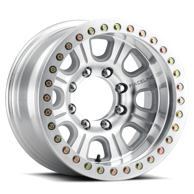 Raceline Roue à verrouillage de talon RT233 Monster 17x9.5 po / 5x127 / déport -19mm / alésage 83.82mm - usiné