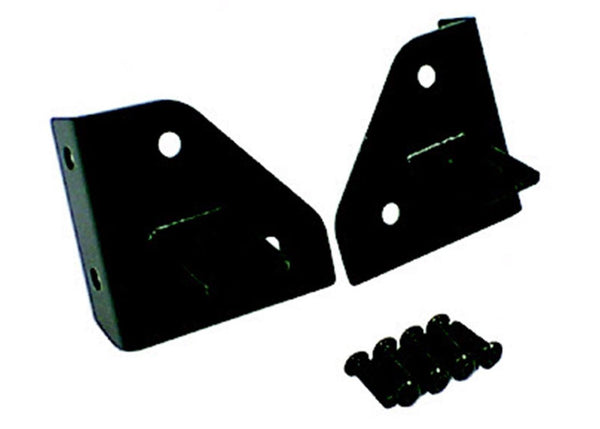 Rugged Ridge Windshield Hinge Light Bracket PAIR Black 7695 Wrangler