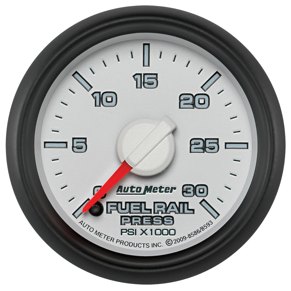 AutoMeter 2-1/16" Fuel Rail Pressure, 0-30K PSI, Gen 3 Dodge Factory Match (8586)