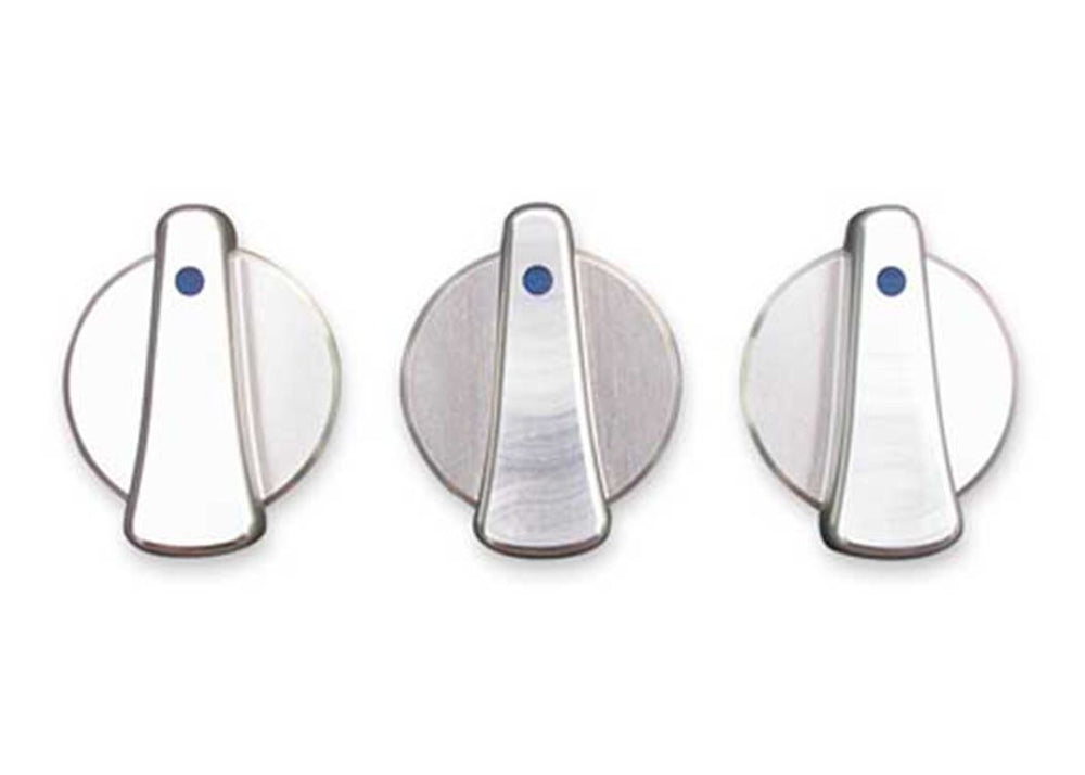 Rugged Ridge Climate Control KNOB SET 3 Piece Billet Aluminum TJ 9706 BLUE Indicators
