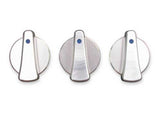 Rugged Ridge Climate Control KNOB SET 3 Piece Billet Aluminum TJ 9706