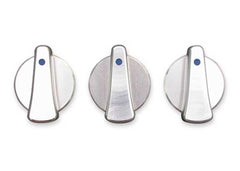 Rugged Ridge Climate Control KNOB SET 3 Piece Billet Aluminum TJ 9706 BLUE Indicators