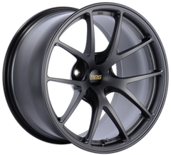 BBS RI-A 18x9.5 5x120 ET23 Matte Gray Wheel -82mm PFS/Clip Required