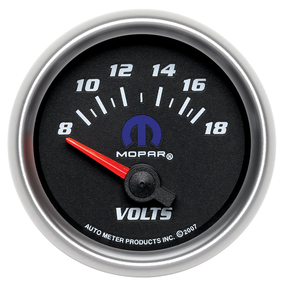 AutoMeter 2-1/16" Voltmeter, 8-18V, Mopar